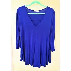 Green Envelope royal blue 2XL top